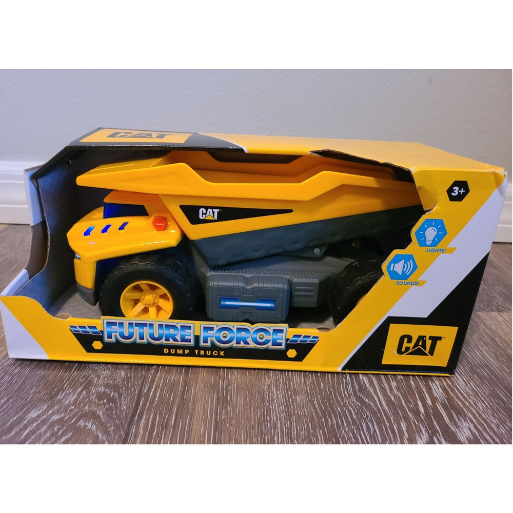 NEW Toy CAT Caterpillar Construction Future Force"DUMP TRUCK Lights&Sounds NIB